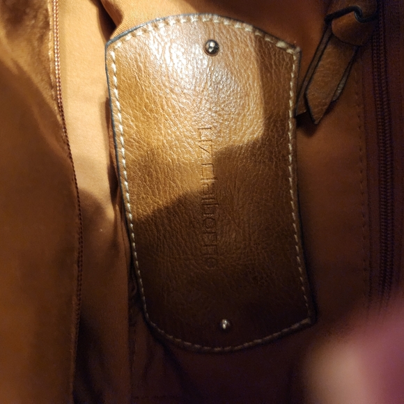 Liz Claiborne Brown Leather Bag Y2K Vintage - Picture 4 of 4